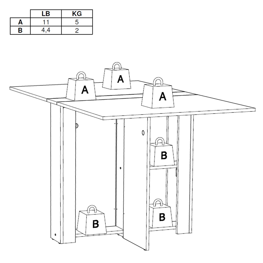 MESA SWING BLANCA