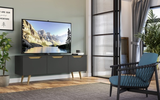 [HM582-G] MESA DE TV CUBAMA GRIS