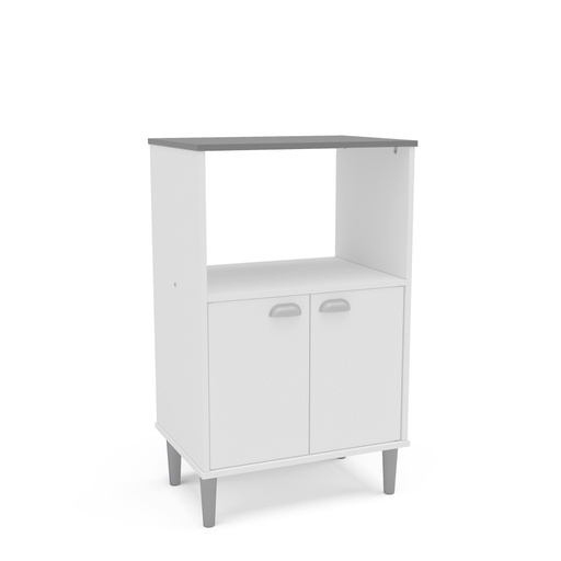 Mueble microondas 62 cm Blanco - Sodimac.com